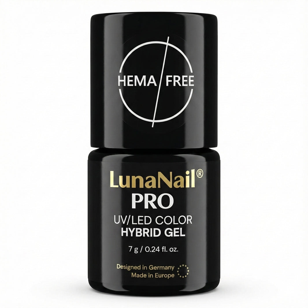 HEMA Free Pro Gel Nail Polish – Hypoallergenic & TPO Free UV LED Soak Off Gel | Long-Lasting Salon Quality, Clean Beauty, Non-Toxic & Damage Free | (Paris Diamond Black)