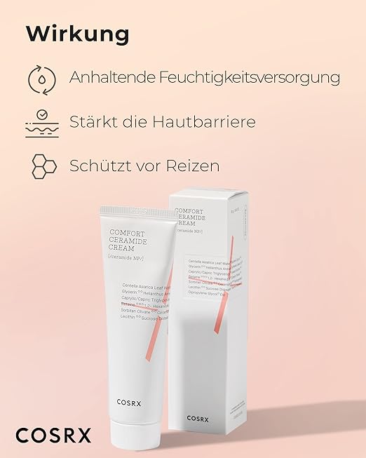 COSRX Balancium Rahatlatıcı Seramid Krem, 2.82oz/80g | %50 Centella asiatica Kuru ciltler için rahatlatıcı ve uzun ömürlü yüz nemlendiricisi | donuk ten rengi