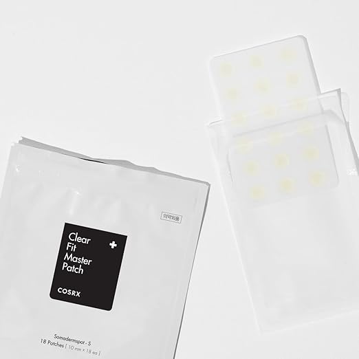 COSRX Clear Fit Master Patch 18 Counts | Invisible Acne Pimple Pactches Pickel Pflaster Anti Akne Blemish A.D.F Hydrokolloid Hautpflaster Treatment Facial Spots Dots für Gesicht | Korean Skincare