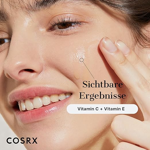 COSRX Reines Vitamin C 23% Serum mit Vitamin E (Ascorbinsäure) und Hyaluronsäure, feuchtigkeitsspendendes Gesichtsserum, reduziert feine Linien, 0,70 fl.oz (20 g (1 Stück))