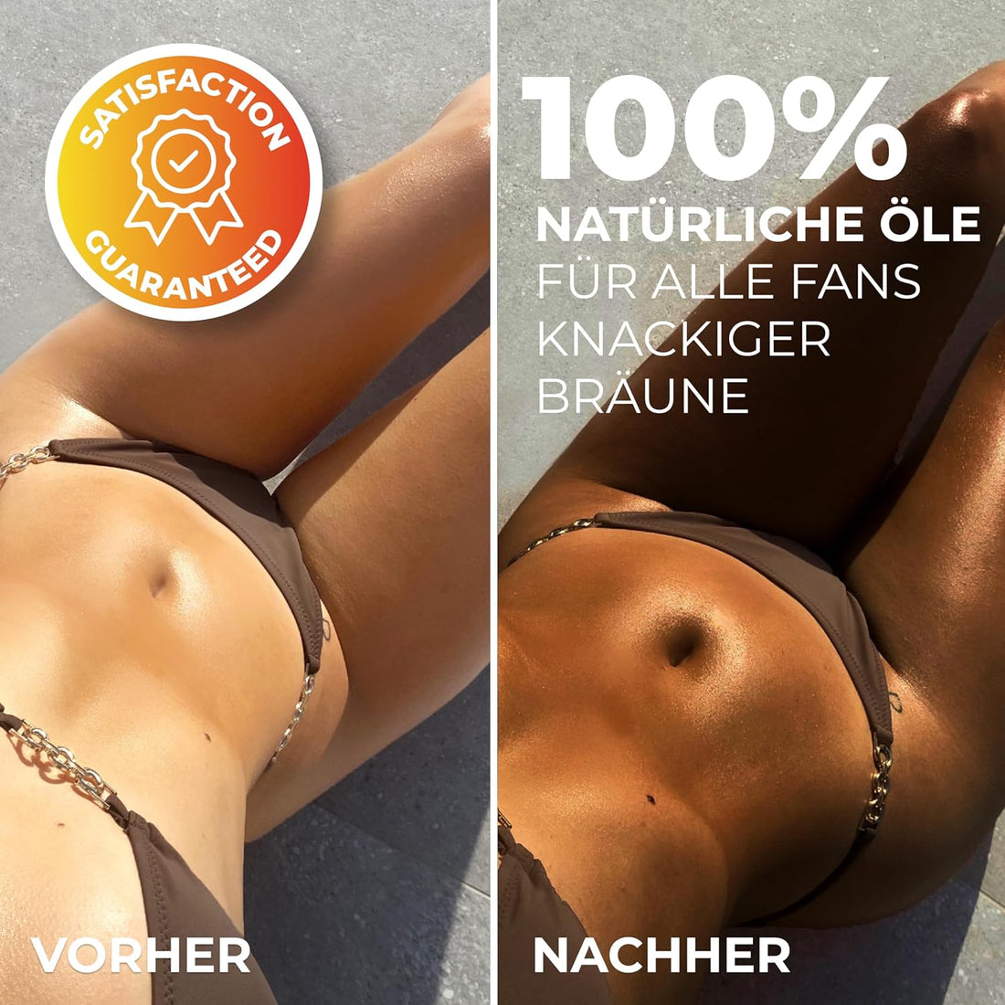 BYROKKO Shine Brown Premium Bräunungsbeschleuniger-Öl (150 ml), XXL Bräunungsbeschleuniger für Solarium & Außensonne, Bräune mit natürlichen Zutaten. Kokosnussöl, Walnussöl, Haselnussöl, Alle