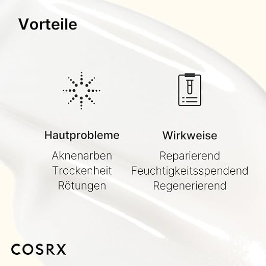 COSRX Advanced Snail 92% All in One Cream | Schneckenschleim Creme mit Hyaluron | Anti Pickel Anti Falten Gesichtscreme | für trockene und empfindliche Haut | Korean Skincare